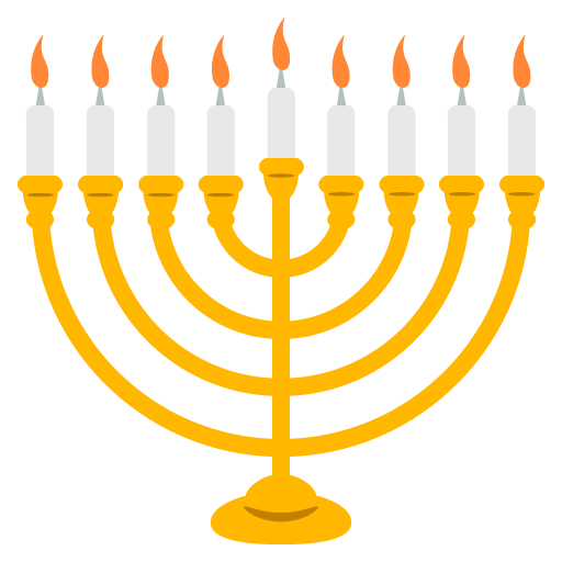 Gold Menorah